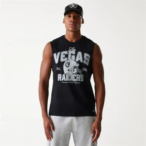 뉴에라 NFL Las Vegas Raiders Helmet 나시 티셔츠 141849020