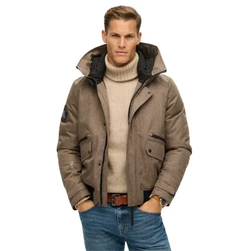 슈퍼드라이 City Tweed 패딩 자켓 141896752