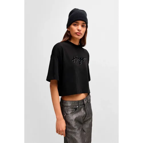 HUGO Cropped 9 티셔츠 141958973