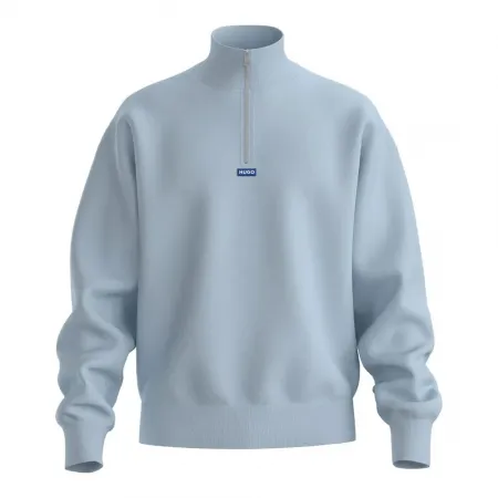 휴고 보스 Neeler 10249110 BLUE 하프 지퍼 스웨터 142010407