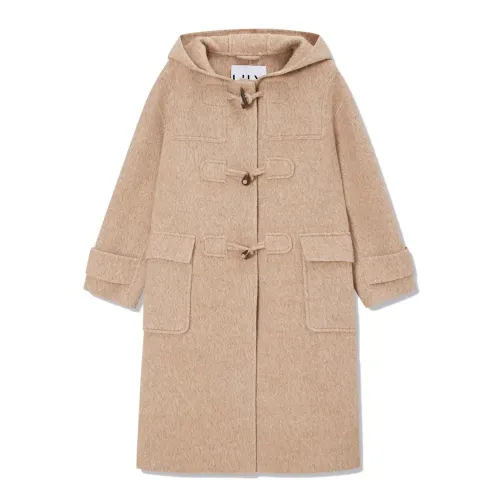 LILY Age Defying Hooded Tweed 코트 142064046