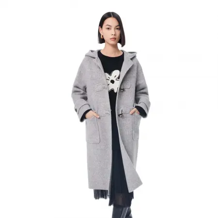 LILY Age Defying Hooded Tweed 코트 142064047