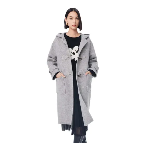 LILY Age Defying Hooded Tweed 코트 142064047