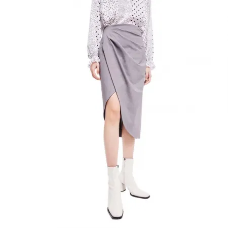LILY Chic Pleated 미디 스커트 142064157