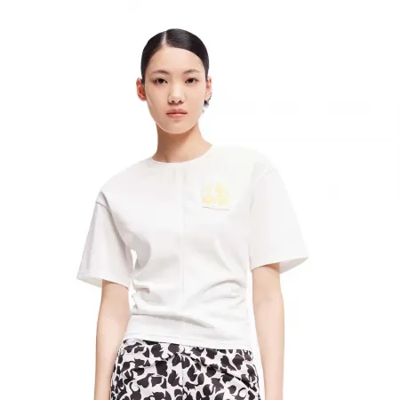 LILY Chic Solid Colour 반팔 티셔츠 142064164