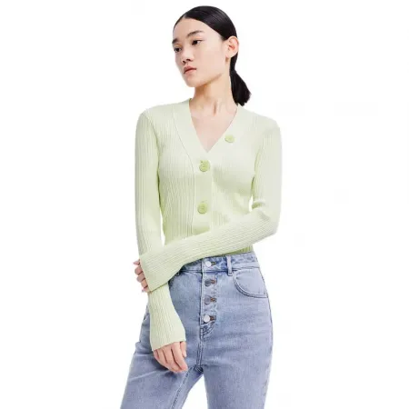 LILY Fashion Solid Color Knit 카디건 142064322