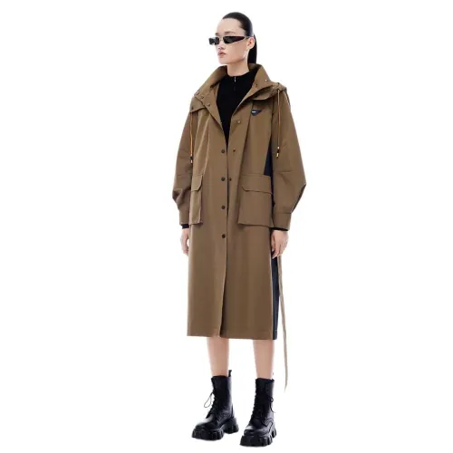LILY Fashionable Color Block 트렌치코트 142064330