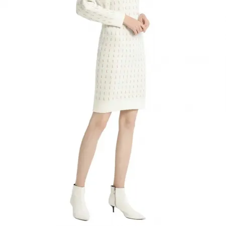 LILY Golden Scallion Knitted 스커트 142064387