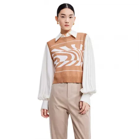 LILY Jacquard 조끼 142064435