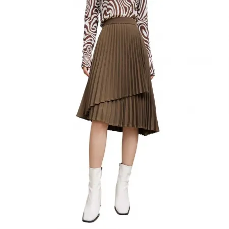LILY Pleated 미디 스커트 142064534