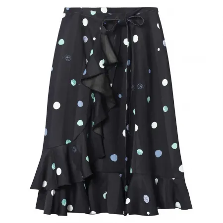 LILY Polka Dot Pleated 스커트 142064537