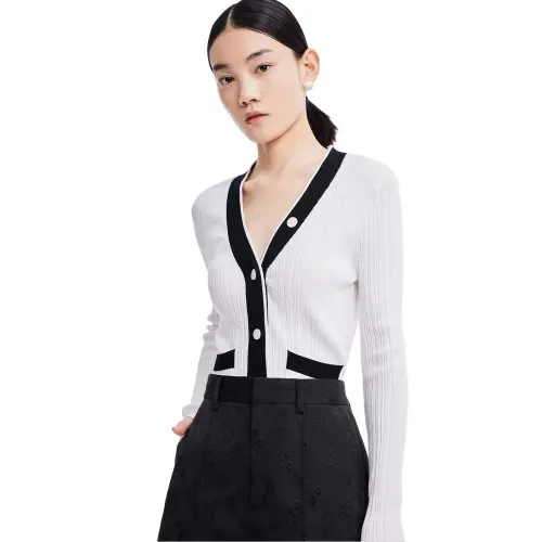LILY Simple Temperament Knitted 카디건 142064599