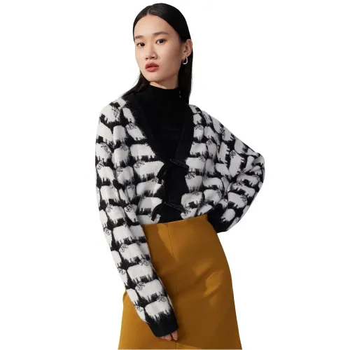 LILY Slouchy V-Neck Knit 카디건 142064634