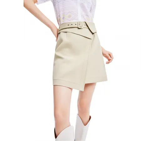 LILY Temperament Solid Colour A-Line 스커트 142064702