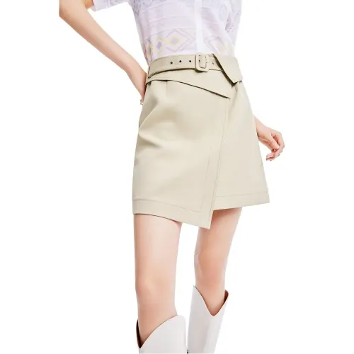 LILY Temperament Solid Colour A-Line 스커트 142064702