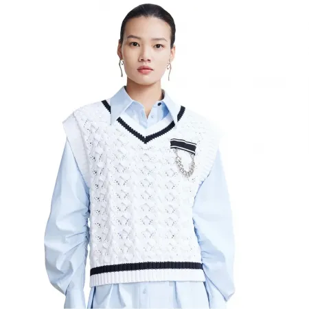 LILY V-Neck Knit 조끼 142064744