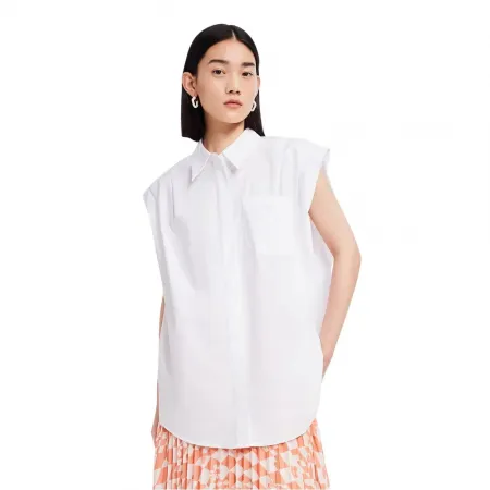 LILY 빈티지 Striped Cotton 민소매 셔츠 142064781