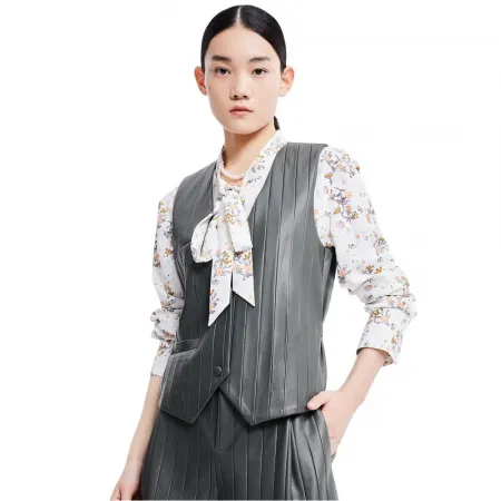 LILY 빈티지 PU Patchwork 자켓 142064789