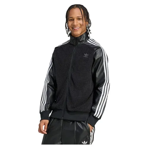 아디다스 X Jeremy Scott Pride Faux Leather Mesh 트랙 자켓 142097387