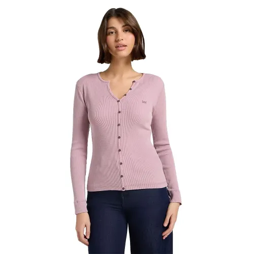 LEE Washed Waffle Henley 긴팔 티셔츠 142122046