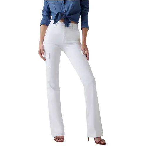 게스 W5GA1BW93CL Slim Fit 바지 142124203