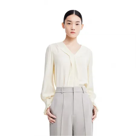LILY Elegant Drape Lace 블라우스 142155531
