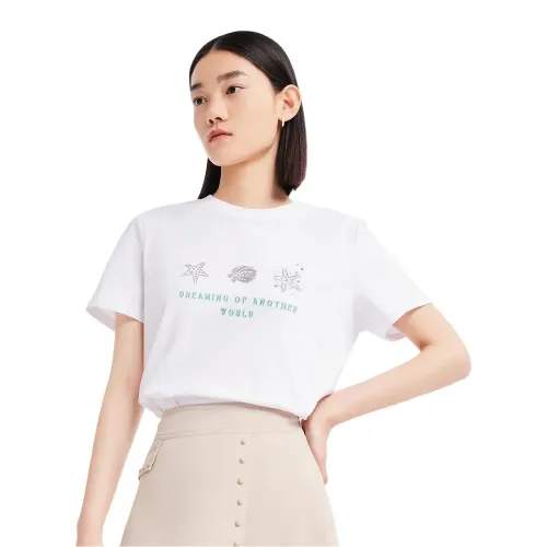 LILY Playful Printed Round 반팔 티셔츠 142155568