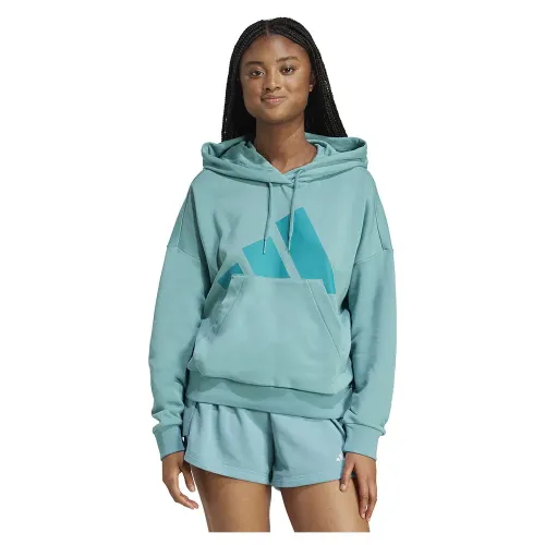 아디다스 에센셜 Big Logo French Terry Loose 후드티 142156547