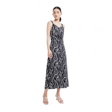 LILY Black And White Halter 드레스 142161228
