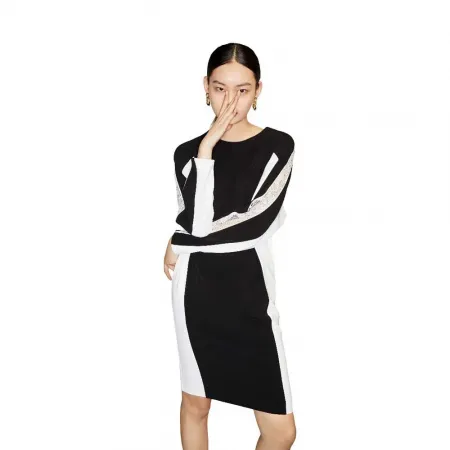 LILY Contrast Cut-Out 드레스 142161262