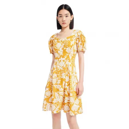 LILY French Square Neck 드레스 142161312