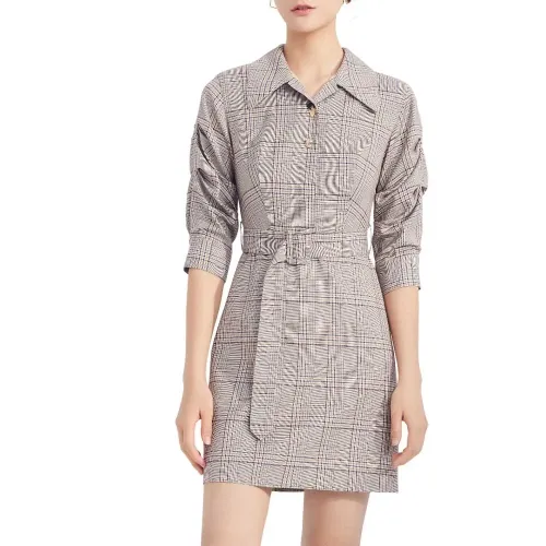 LILY Plaid Shirt 드레스 142161369