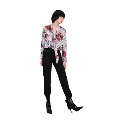 LILY Ribbon Collar Silk 스웨터 142161384