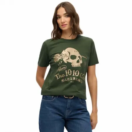 슈퍼드라이 슈퍼 Skull 반팔 티셔츠 142222146