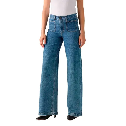 리바이스 728 Tailored Wide Leg 하이웨이스트 청바지 142281550