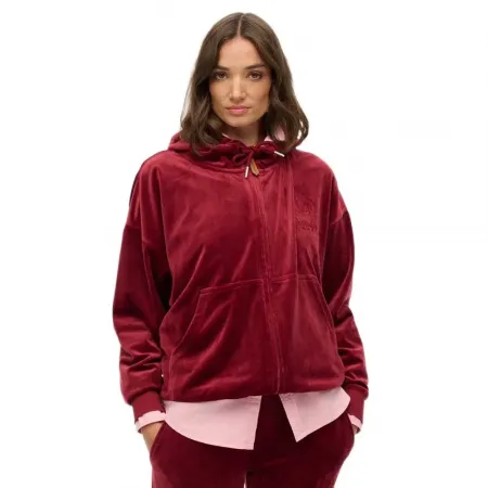 슈퍼드라이 Country Club Velour 풀지퍼 스웨터 142283484