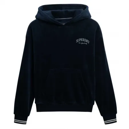 슈퍼드라이 Country Club Velour Loose Fit 후드티 142283487