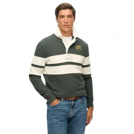 슈퍼드라이 빈티지 Athletic Stripe Rugby 긴팔 티셔츠 142283903