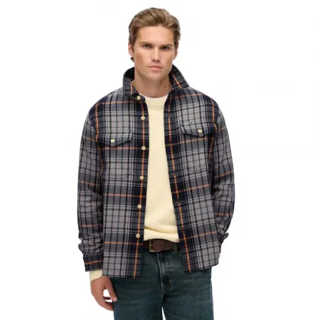 슈퍼드라이 Merchant 헤비 긴팔 셔츠 142285117