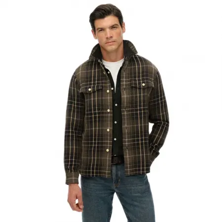 슈퍼드라이 Merchant 헤비 긴팔 셔츠 142285118