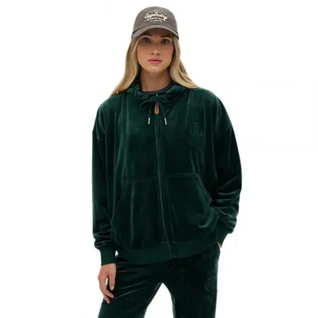 슈퍼드라이 Country Club Velour 풀지퍼 스웨터 142369377