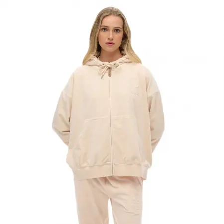 슈퍼드라이 Country Club Velour 풀지퍼 스웨터 142369378