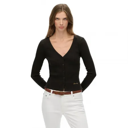 슈퍼드라이 에센셜 Button Thru 긴팔 티셔츠 142369393