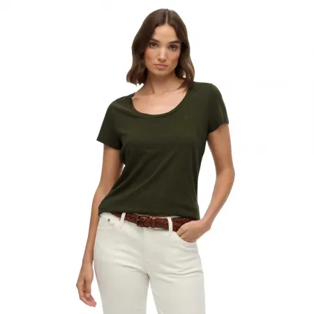 슈퍼드라이 Studios Scoop Neck 반팔 티셔츠 142369587