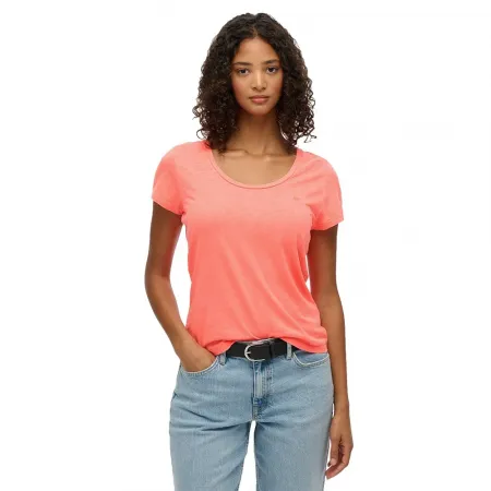 슈퍼드라이 Studios Scoop Neck 반팔 티셔츠 142369592