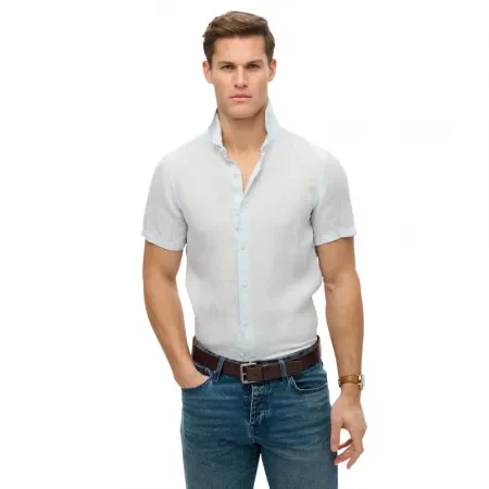 슈퍼드라이 Sd Embroidered Vacation Linen 반팔 셔츠 142380982