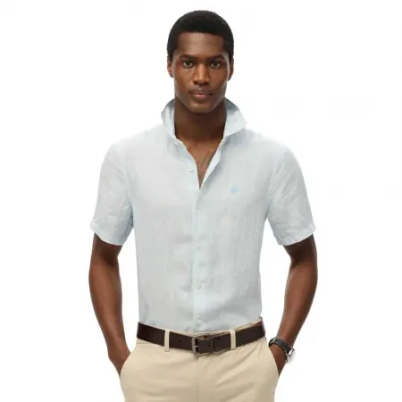 슈퍼드라이 Sd Embroidered Vacation Linen 반팔 셔츠 142380983