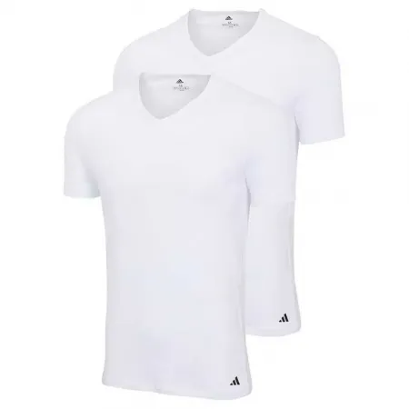 아디다스 UNDERWEAR Active Flex Cotton 반팔 V넥 속옷 2 팩 142418020