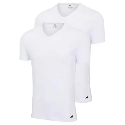 아디다스 UNDERWEAR Active Flex Cotton 반팔 V넥 속옷 2 팩 142418020