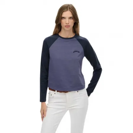 슈퍼드라이 에센셜 Logo Baseball 긴팔 상의 142480938